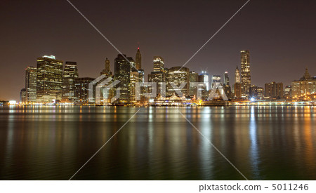 Manhattan skyline at Night Lights Manhattan skyline at Night Lights 5011246