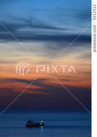 Sunset on Mediterranean Sea. 5012412