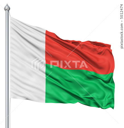 Waving flag of Madagascar Waving flag of Madagascar 5012474