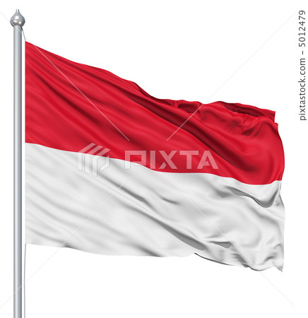 Waving flag of Monaco 5012479