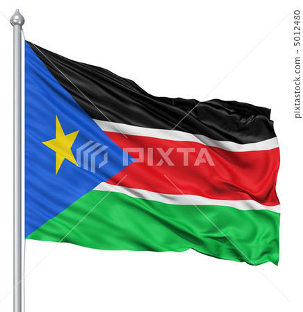 Waving flag of South Sudan 5012480