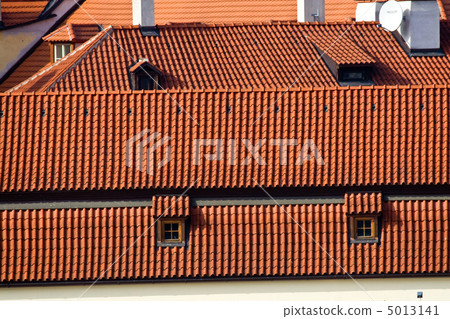 Prague. Red roofs 5013141