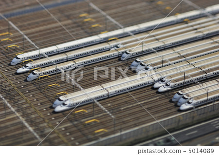 [Aerial photograph] Shinkansen yard miniature aerial view 5014089
