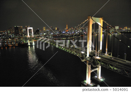 [航空照片]彩虹橋夜景鳥瞰圖 5014091