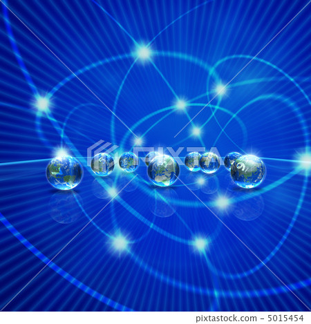 Earth's Internet / optical ring and network 5015454