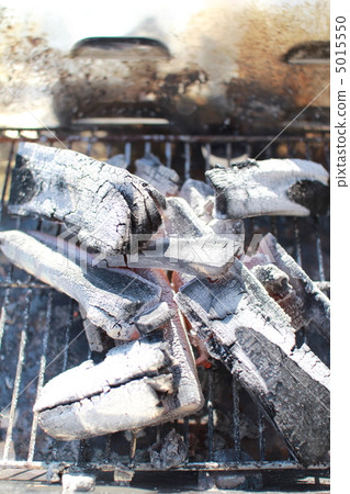 Starting a charcoal fire for a barbecue Outdoors 5015550