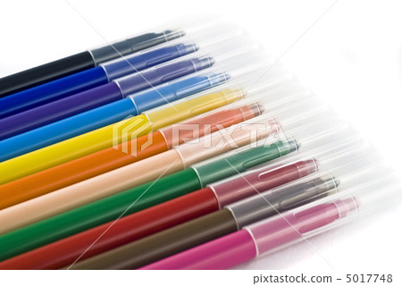 Colorful felt-tip pens (markers) over white Colorful felt-tip pens (markers) over white 5017748