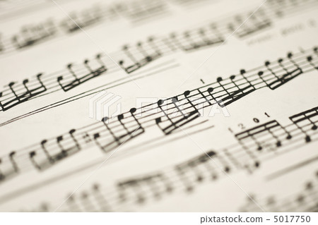 Classical music - notes on vintage sheet 5017750