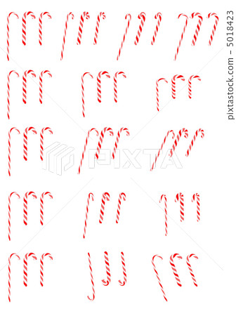 Collection of Candy canes isolated Collection of Candy canes isolated 5018423