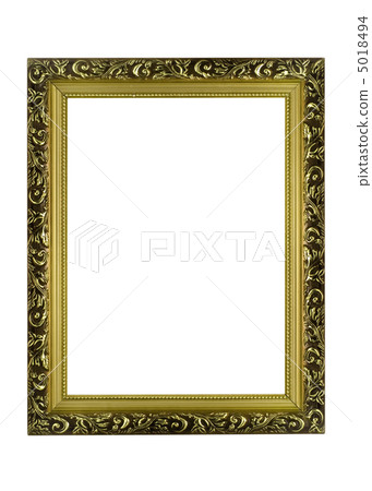 Empty golden Frame for picture or portrait 5018494
