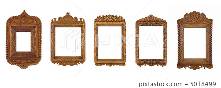 Collage of wooden carved Frames for picture or portrait 5018499
