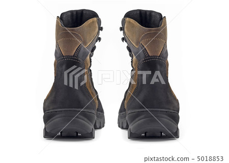 Rear view pair of Warm leather boots 5018853