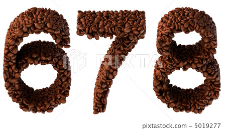 Roasted Coffee font 6 7 8 numerals Roasted Coffee font 6 7 8 numerals 5019277
