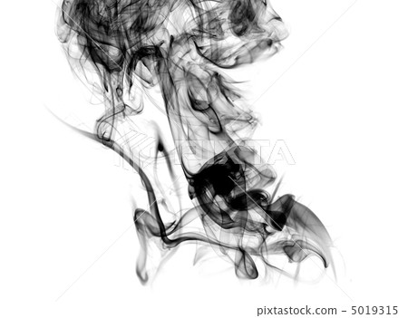 Magic fume abstract curves over white Magic fume abstract curves over white 5019315