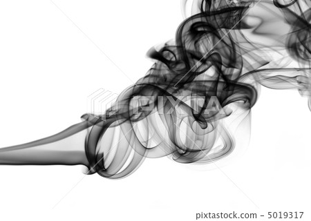 Magic fume shapes over white Magic fume shapes over white 5019317