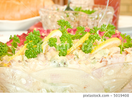 Salad with lemon - Banquet in the restaurant Salad with lemon - Banquet in the restaurant 5019408