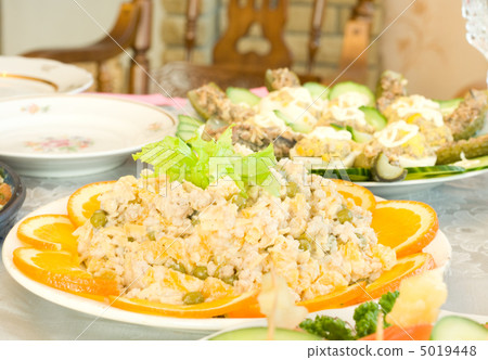 Salads and appetizers. Banquet in the restaurant Salads and appetizers. Banquet in the restaurant 5019448