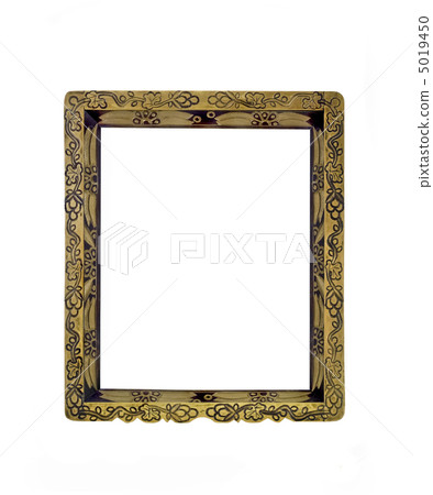 Vertical carved frame for picture or portrait isolated Vertical carved frame for picture or portrait isolated 5019450