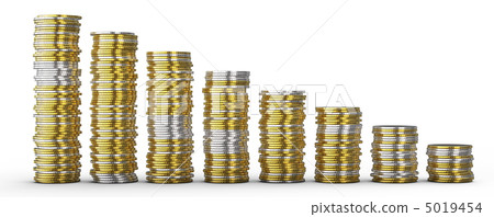 Success or drop: golden and silver coins Success or drop: golden and silver coins 5019454