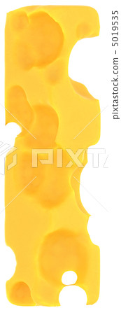 Cheeze font I letter isolated on white 5019535