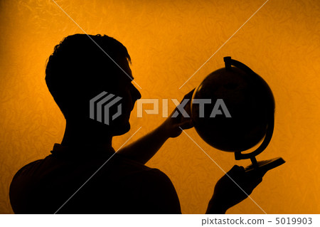 Hold the World - silhouette of man Hold the World - silhouette of man 5019903
