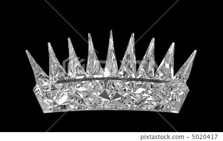 Monarch - gemstone crown over black 5020417