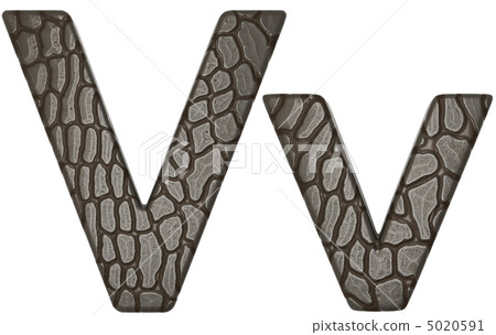 Alligator skin font V lowercase and capital letters Alligator skin font V lowercase and capital letters 5020591
