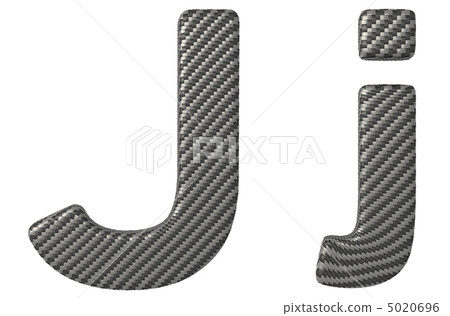 Carbon fiber font J lowercase and capital letters Carbon fiber font J lowercase and capital letters 5020696
