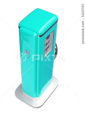 Blue fuel pump isolated over white 5020767
