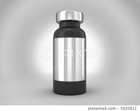 Carbon fiber ampoule with silver sticker 5020811