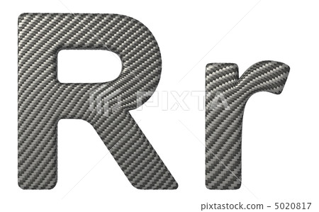 Carbon fiber font R lowercase and capital letters Carbon fiber font R lowercase and capital letters 5020817