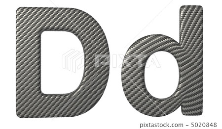Carbon fiber font D lowercase and capital letters Carbon fiber font D lowercase and capital letters 5020848