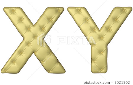 Luxury beige leather font X Y letters 5021502
