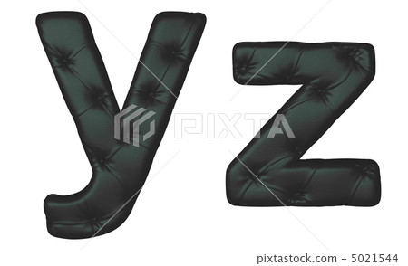 Luxury black leather font Y Z letters Luxury black leather font Y Z letters 5021544