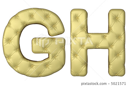 Luxury beige leather font G H letters Luxury beige leather font G H letters 5021571