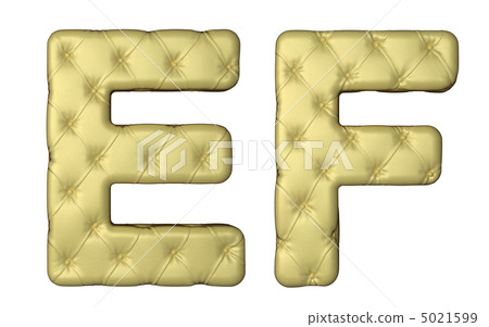 Luxury beige leather font E F letters Luxury beige leather font E F letters 5021599