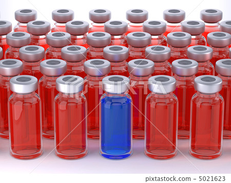 Medical choice: group of ampules and unique one Medical choice: group of ampules and unique one 5021623