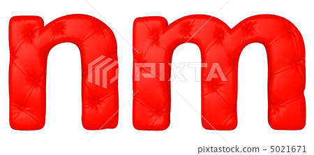 Luxury red leather font M N letters Luxury red leather font M N letters 5021671