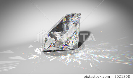 One large diamond with sparkles One large diamond with sparkles 5021808