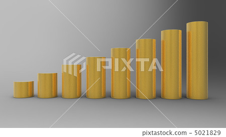 Progress or success: golden coins stacks Progress or success: golden coins stacks 5021829