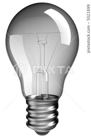 Solution or idea: lightbulb over white Solution or idea: lightbulb over white 5021899