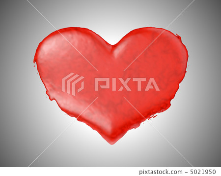 Red fluid heart shape - Wine or blood 5021950