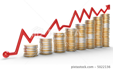 Success: red graph over coins 5022136