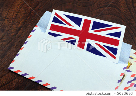 英國國旗留言卡航空郵件 5023693