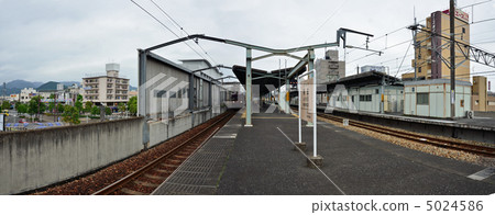 Railway · Kiryu Station Home Panorama picture (2 point connecting picture) 5024586