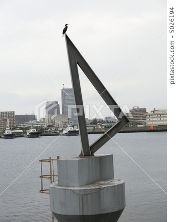 Buoy and port town Buoy and port town 5026194
