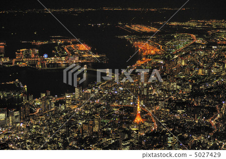 [航空照片]東京灣夜景鳥瞰圖 5027429