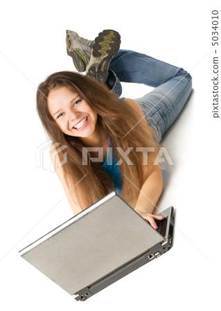 girl with laptop girl with laptop 5034010