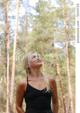 The girl and forest The girl and forest 5034729