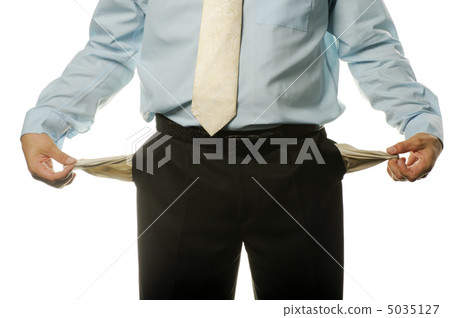 The young businessman with empty pockets 5035127